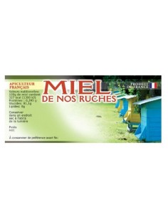 Etiquette miel de notre rucher