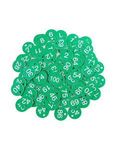 Etiquette rond Vert pour...