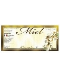 Étiquette adhésive miel acacia