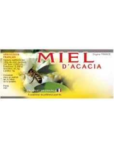 Étiquette adhésive miel Acacia