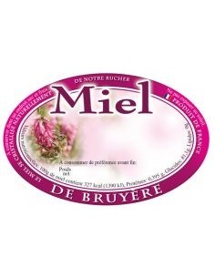 Étiquette adhésive miel...