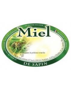 Étiquette adhésive miel de...