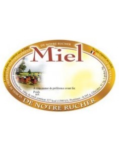 Étiquette miel de notre...